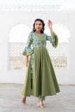 Green Cotton Kurta Set Green Cotton Kurta Set