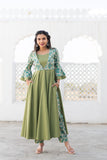 Green Cotton Kurta Set Green Cotton Kurta Set