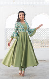 Green Cotton Kurta Set Green Cotton Kurta Set