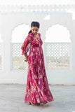 Women's Designer Satin Georgette Gown Women's Designer Satin Georgette Gown