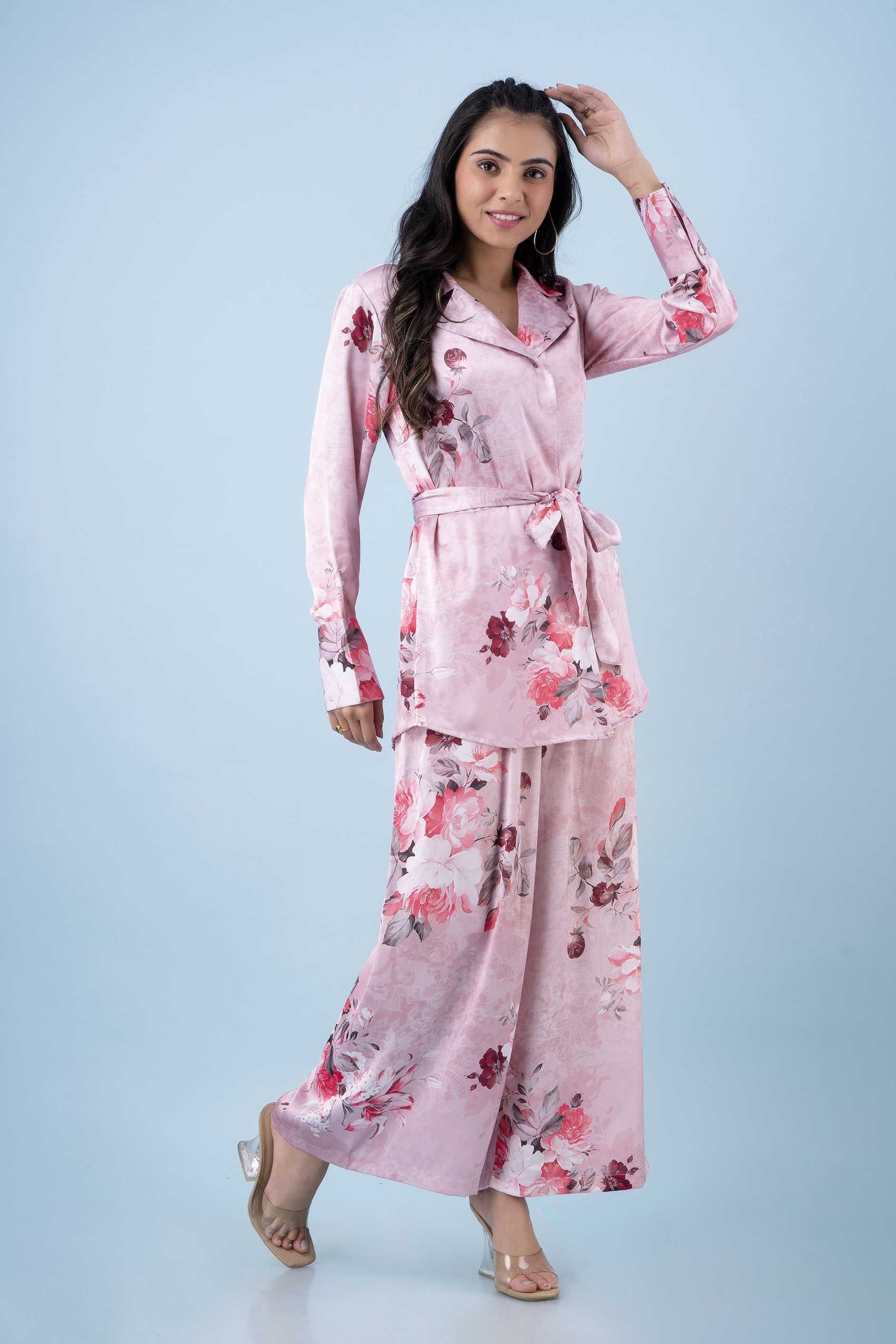 Baby Pink Flower Co-ord set Baby Pink Flower Co-ord set