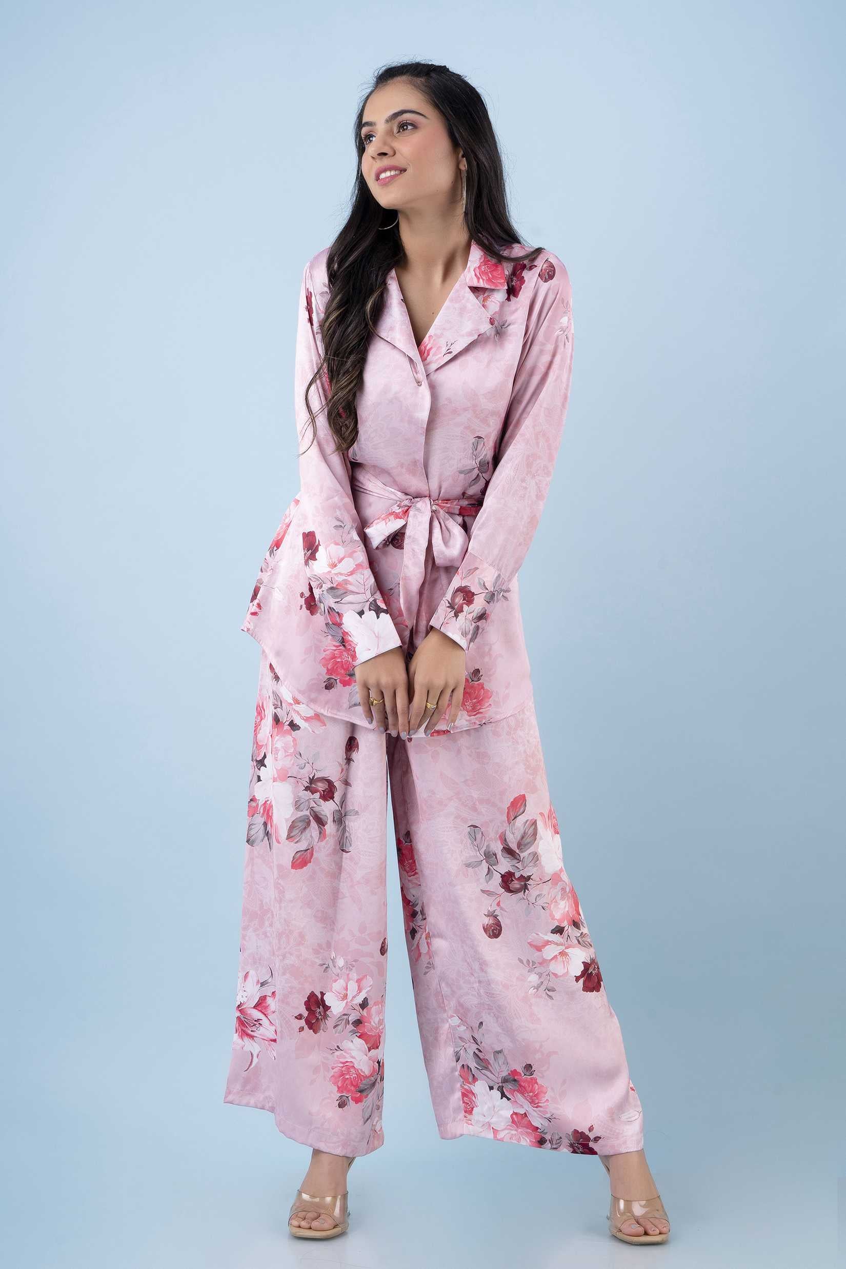 Baby Pink Flower Co-ord set Baby Pink Flower Co-ord set