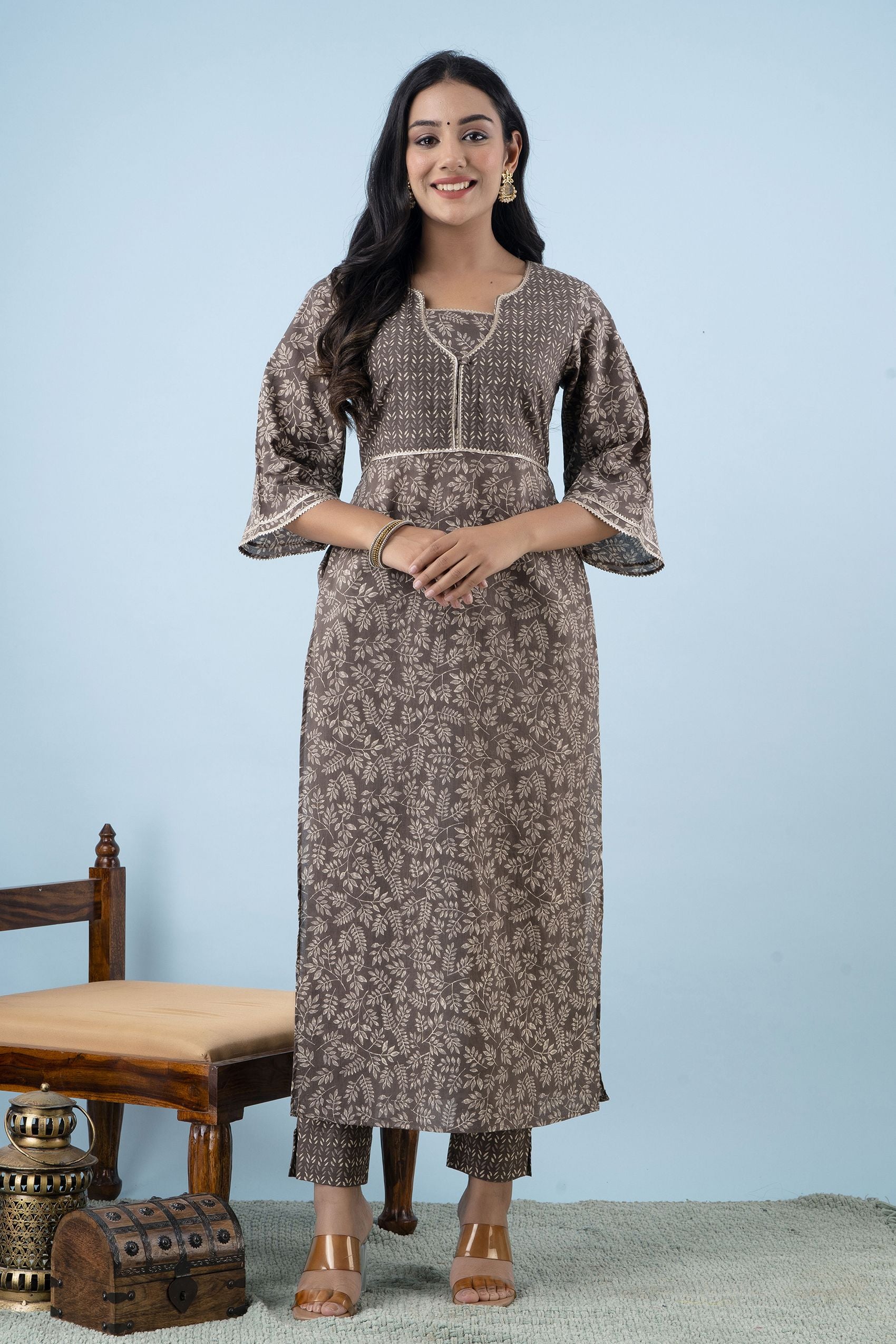 Ladies Cotton Printed Kurta Set Ladies Cotton Printed Kurta Set