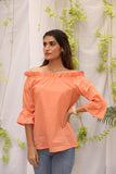 Orange Off Shoulder Top Orange Off Shoulder Top
