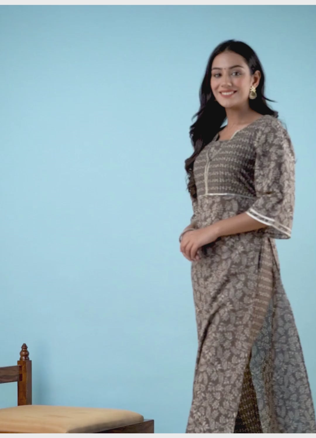 Ladies Cotton Printed Kurta Set Ladies Cotton Printed Kurta Set