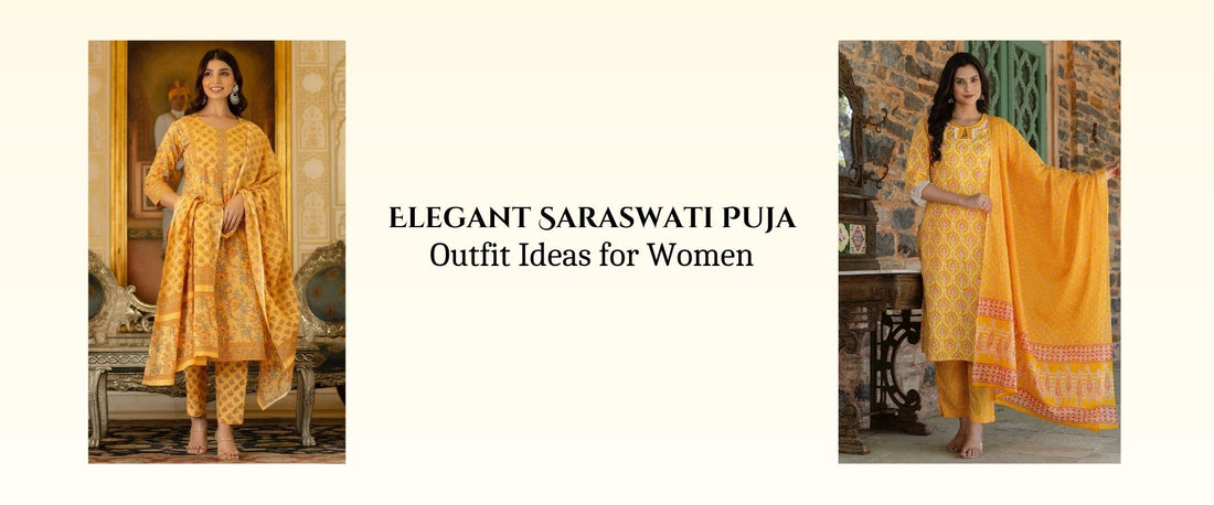 Elegant Saraswati Puja Outfit Ideas for Women