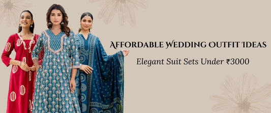 Affordable Wedding Outfit Ideas: Elegant Suit Sets Under ₹3000