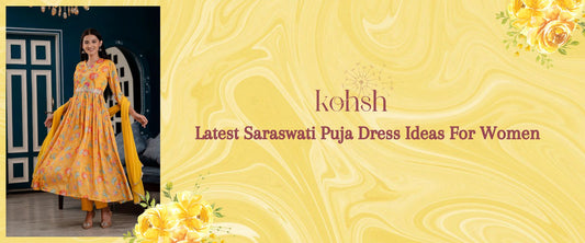 Latest Saraswati Puja Dress Ideas For Women