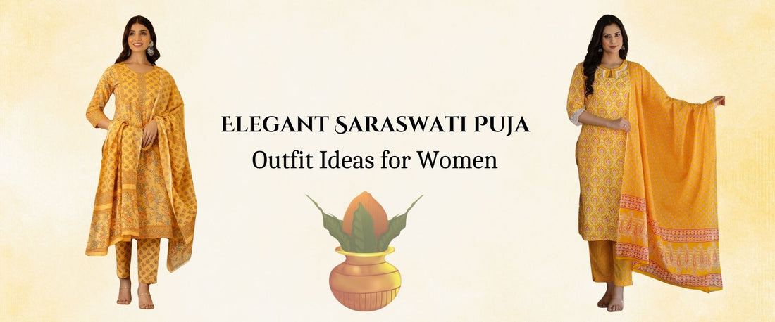 Elegant Saraswati Puja Outfit Ideas for Women