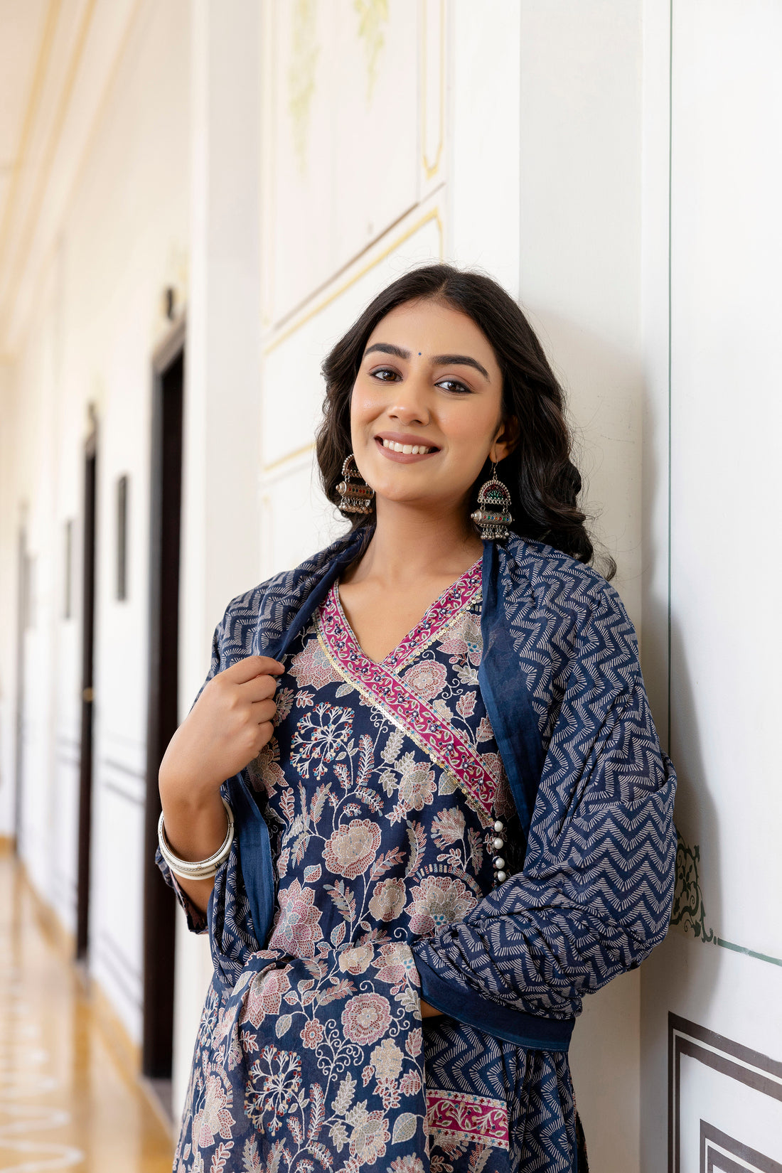 Blue Kurta Set For Women