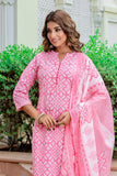 Pink cotton kurta sets