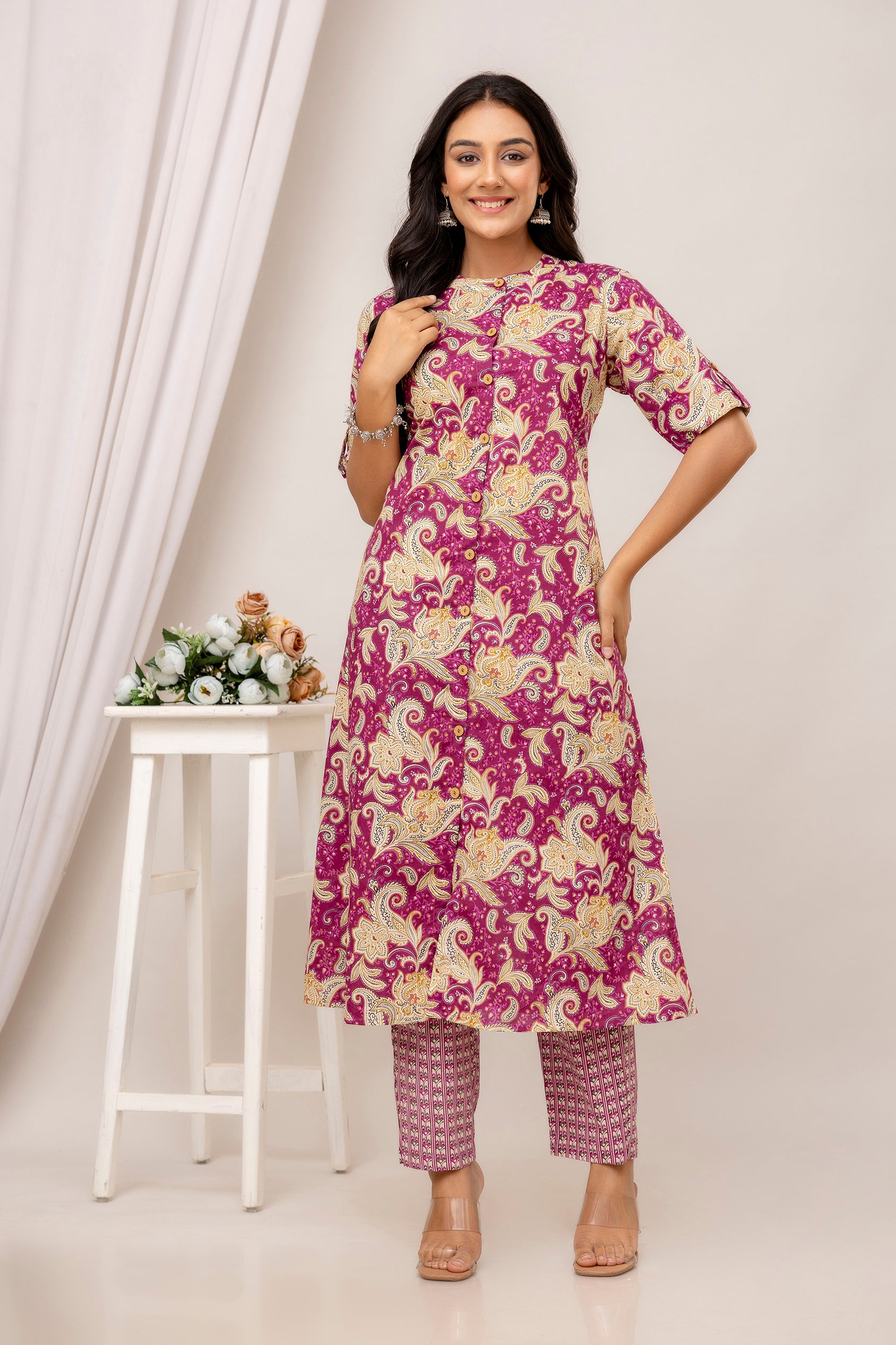 Pink Kurti For Women