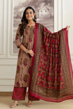 Pink Pintucks Aline Suit Set with Palazzo and Dupatta