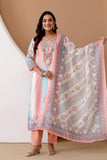 Pastel Linen with Lining Kurta Set with Trousers and Dupatta