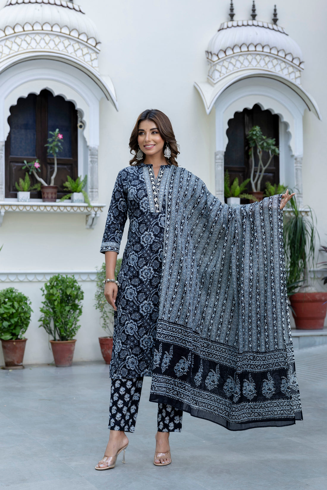 Grey Kurta Set for Women