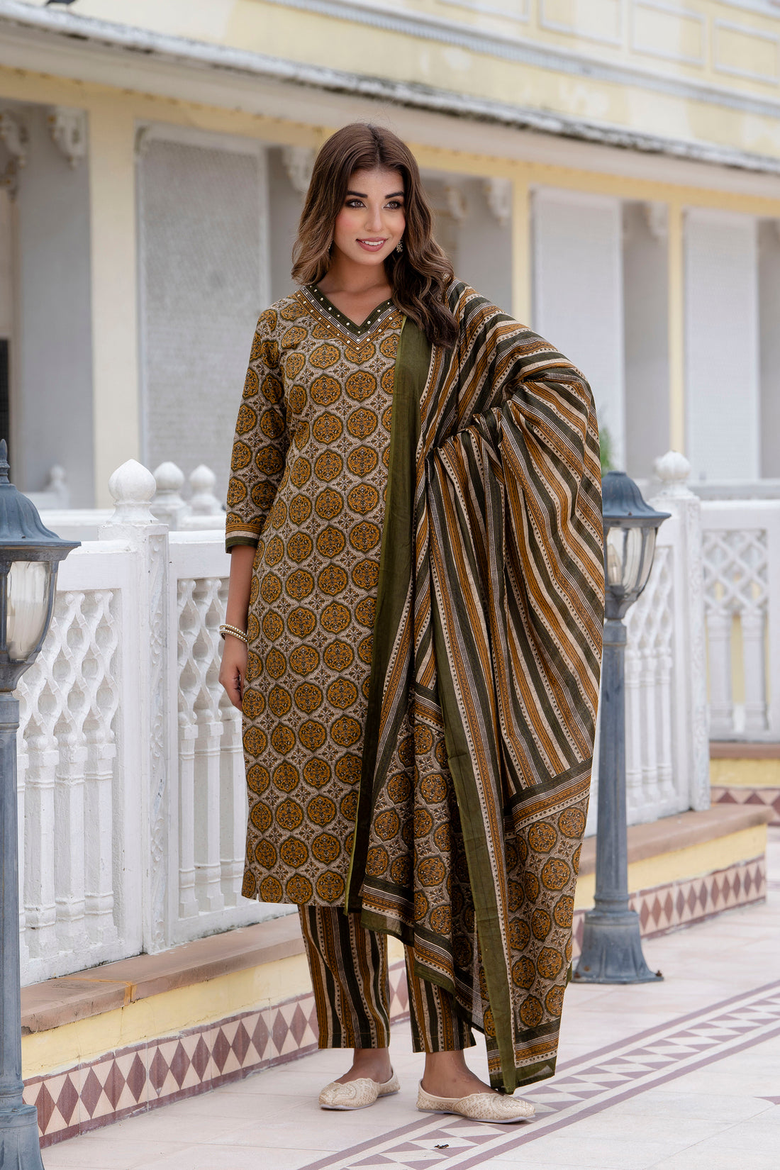 Brown Kurta Set For Women