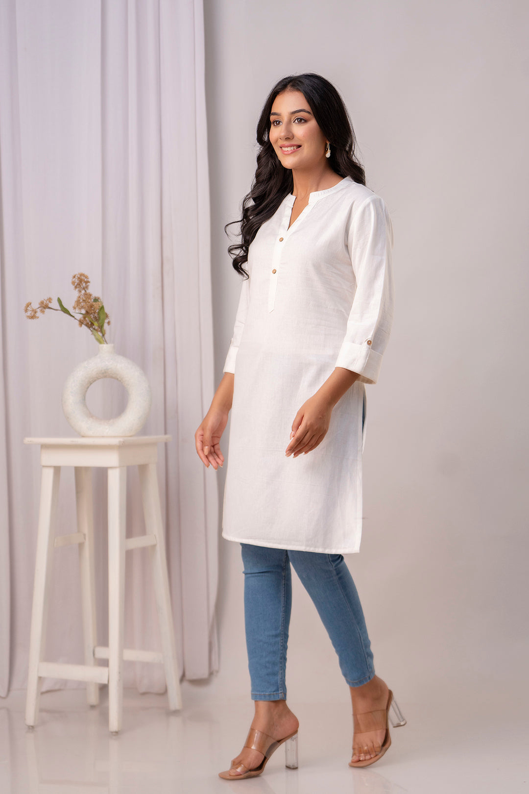 White Kurti For Women