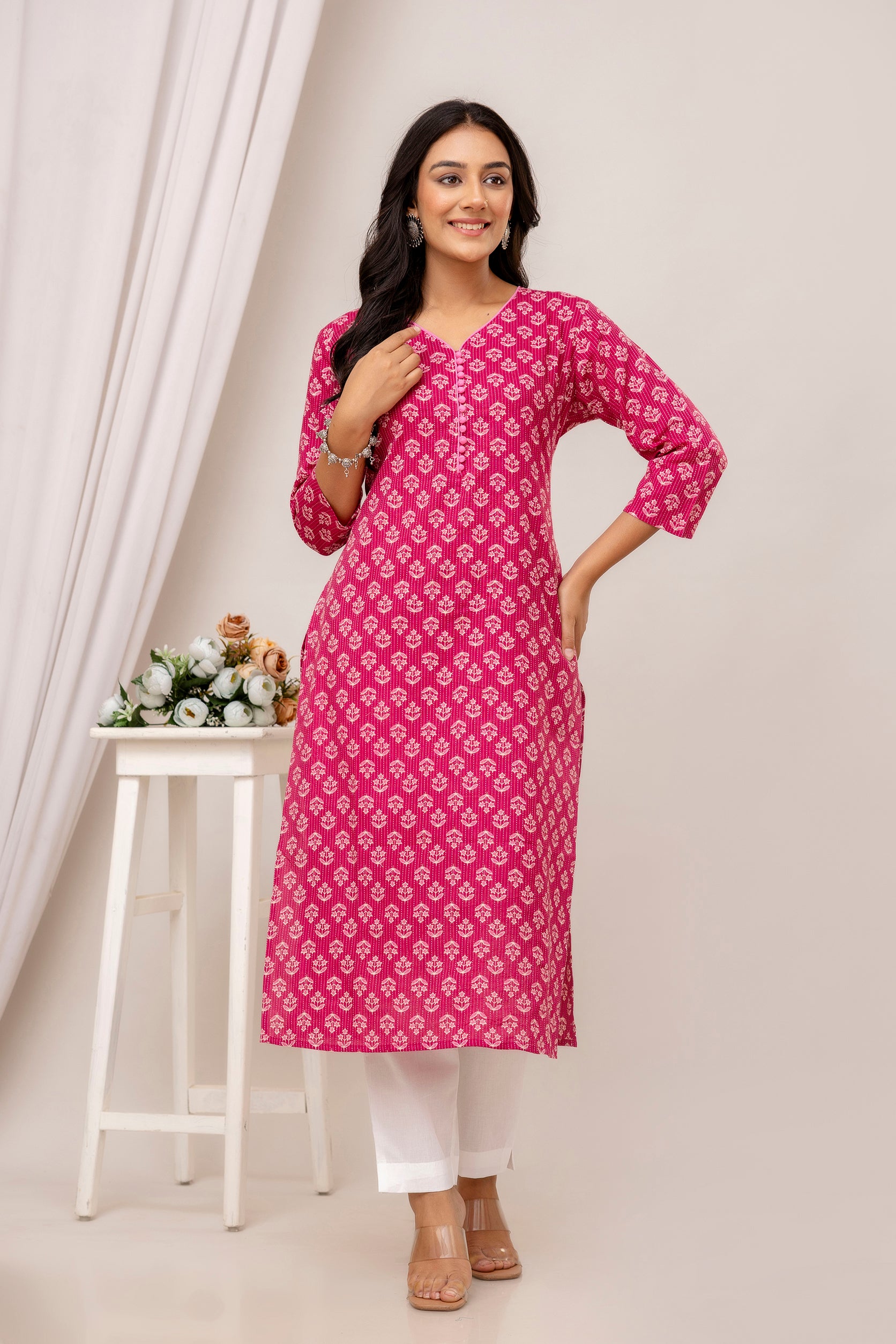 Pink Kurta 