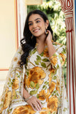 Floral Print A-line Cotton Suit Set with Palazzo Pants and Dupatta