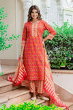 Orange kurta set for women