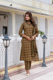 Brown Kurta Set For Women