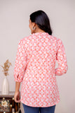 Pink Cotton Top For Women