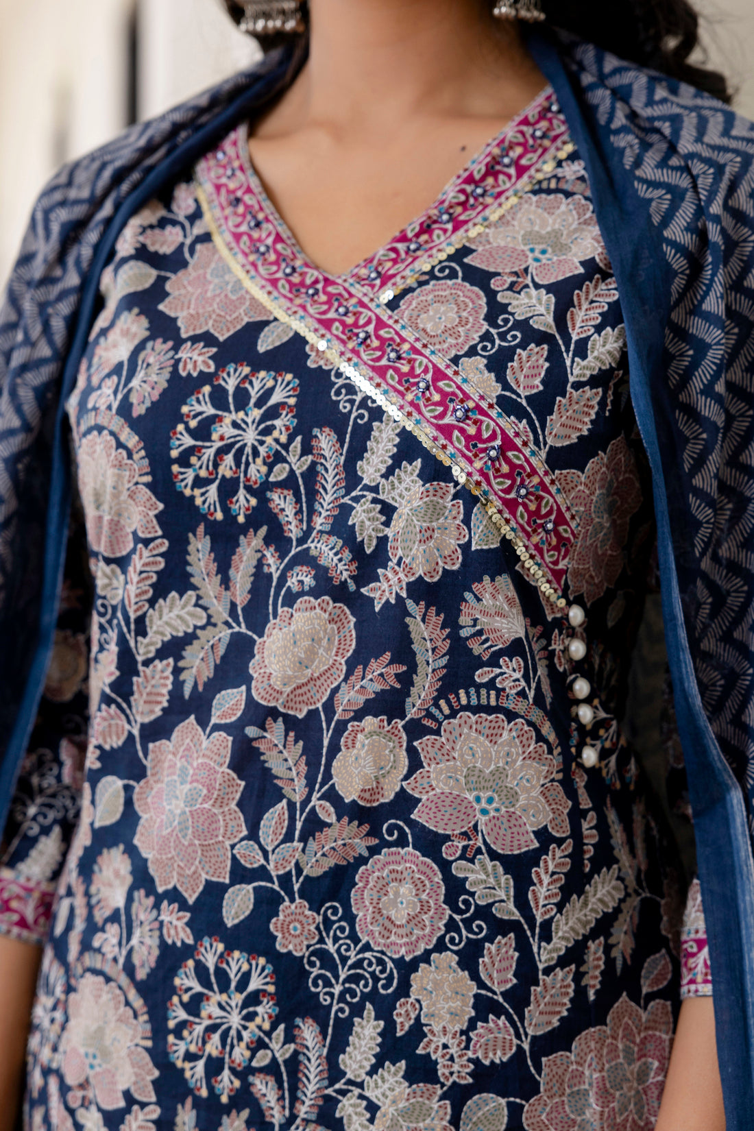 Blue Kurta Set For Women