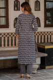 Tanuja - Grey Everyday Wear Pure Cotton Kurta Set