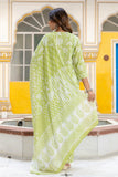 Pihu - Green Yoke Design Printed Cotton Kurta Set with Dupatta