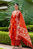 Rust Festive Anarkali Suit Set with Palazzo Pants and Dupatta