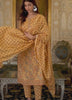 Suhani - Mustard Yellow Floral Printed Cotton Kurta Set with Dupatta