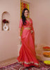 Aahana - Salmon Peach Sequinned Blouse with Silk Lehenga Set