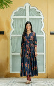 Black Cotton Printed Kurta Set